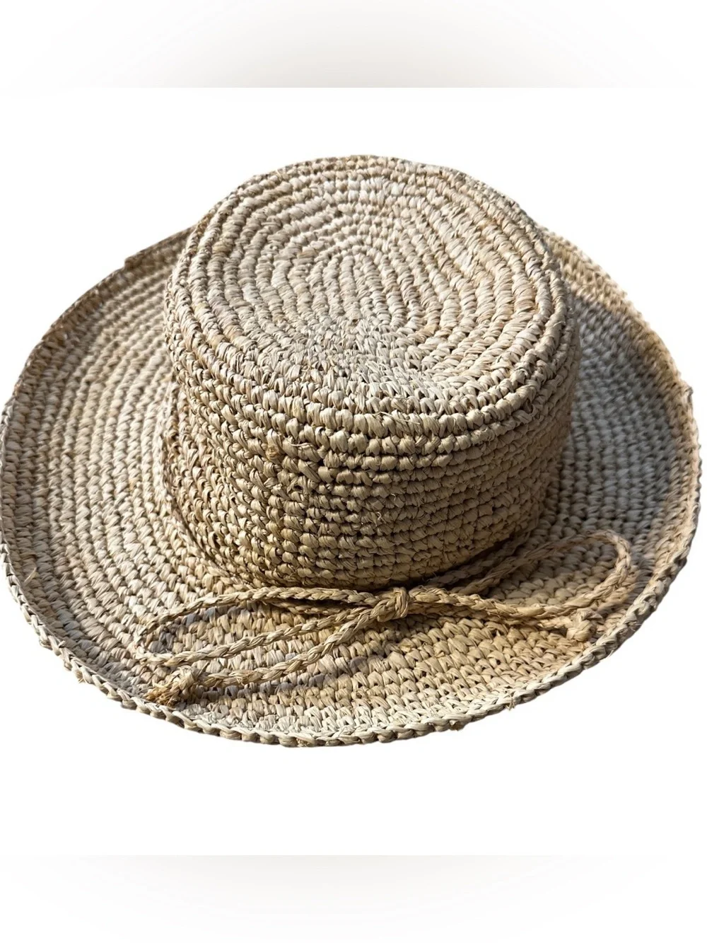 Scala Woven Straw Sun Hat with Bow